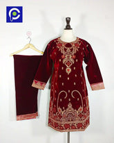 velvet dress 18.1 Maroon